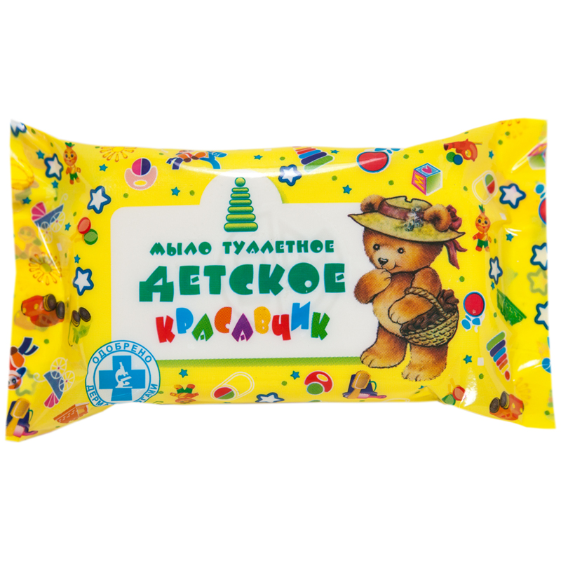 Мыло туалетное Меридиан "Красавчик", детское, 100г, флоу-пак.