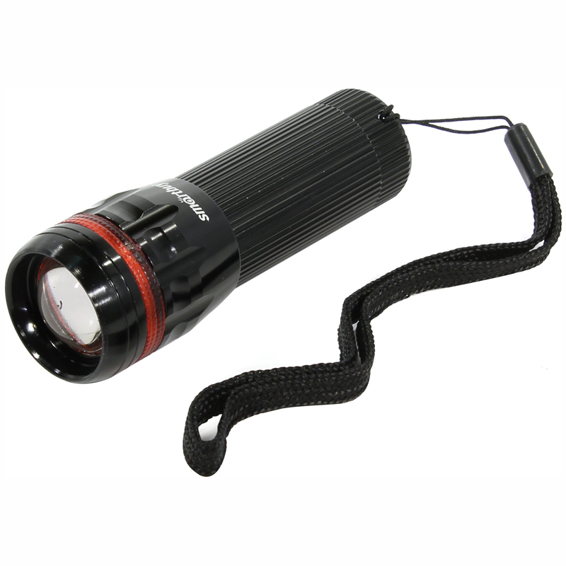 Фонарь Smartbuy SBF-305-3ААА, светодиодный, алюминиевый, 1 LED, 3*ААА (не в комплекте), черный