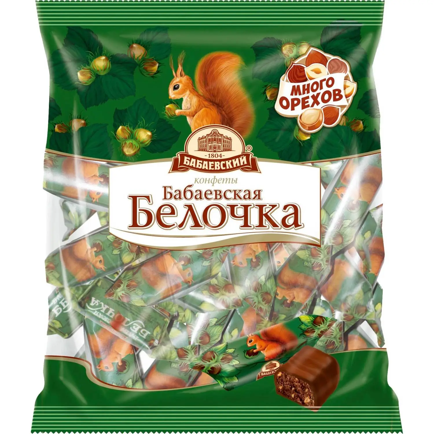 Конфеты шоколадные Белочка Бабаевский, 200г