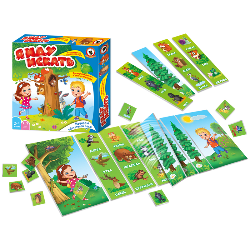 Игра настольная Русский стиль "Я иду искать", картонная коробка