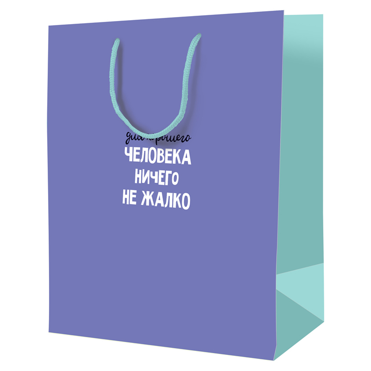 Пакет подарочный 26*32*12см ArtSpace "Для хорошего человека ничего не жалко", ламинированный