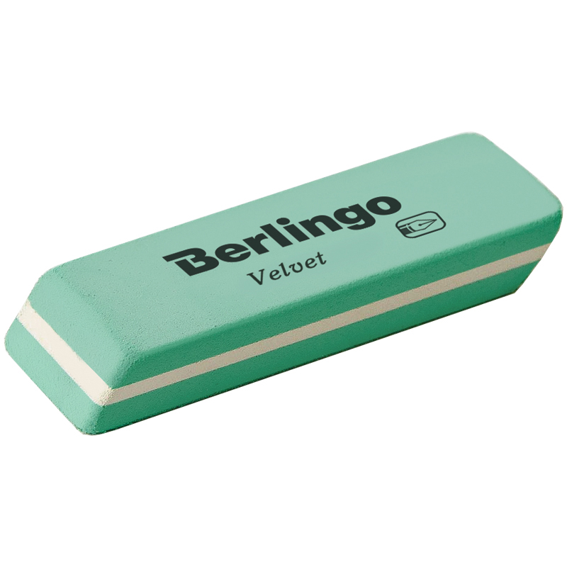 Ластик Berlingo "Velvet", скошенный, натуральный каучук, 50*18*8мм