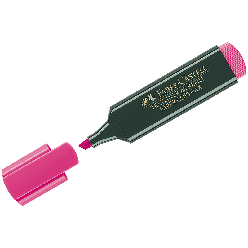 Текстовыделитель Faber-Castell "1548" розовый, 1-5мм