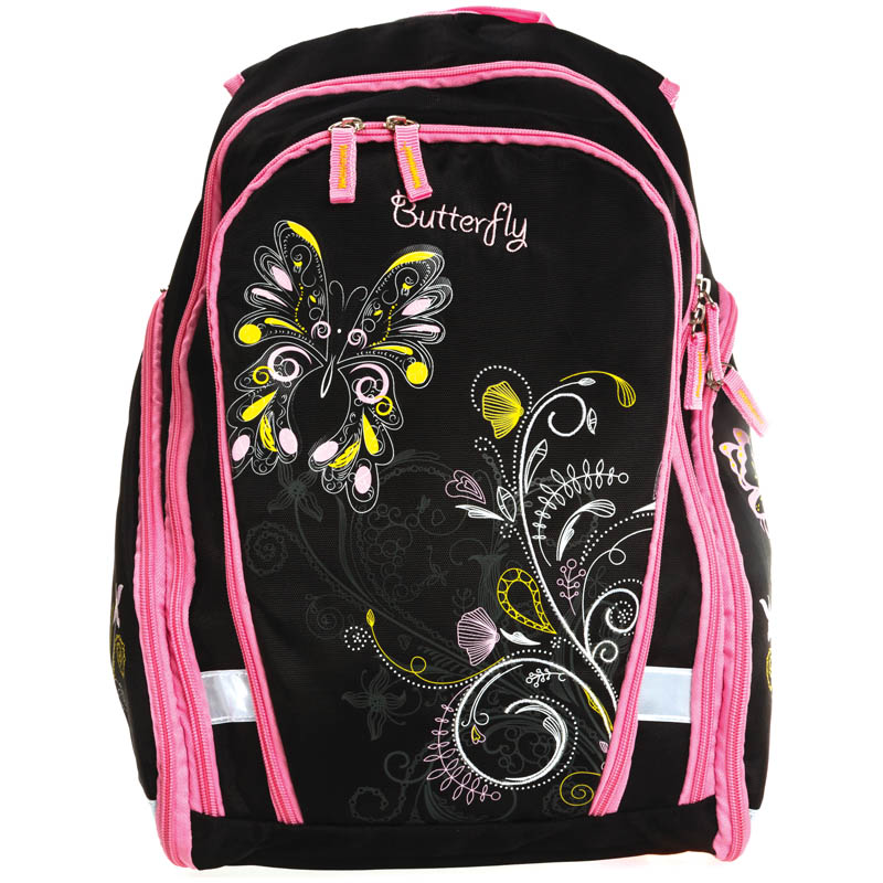 Рюкзак City Style "Night flowers soft" 42*31*17см, 2 отделения, 2 кармана, эргономичная спинка