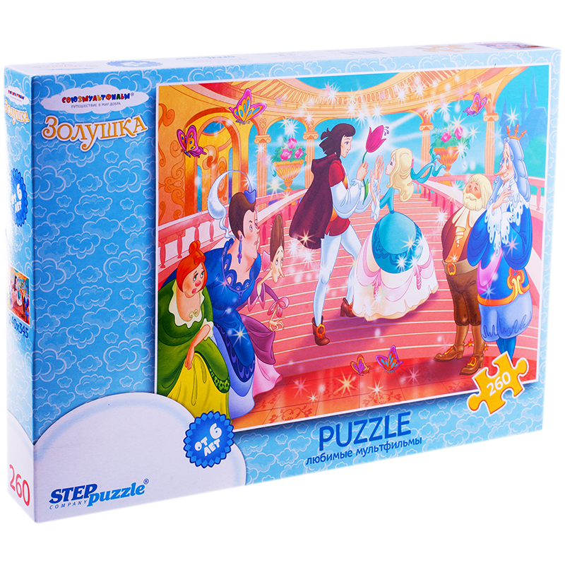 Пазл  260 эл. Step Puzzle "Союзмультфильм. Золушка", картонная коробка