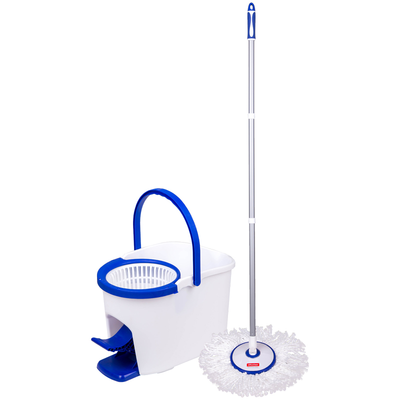 УЦЕНКА-Набор для уборки OfficeClean Professional ведро 5л с отжимом и педалью,швабра с круглой насад