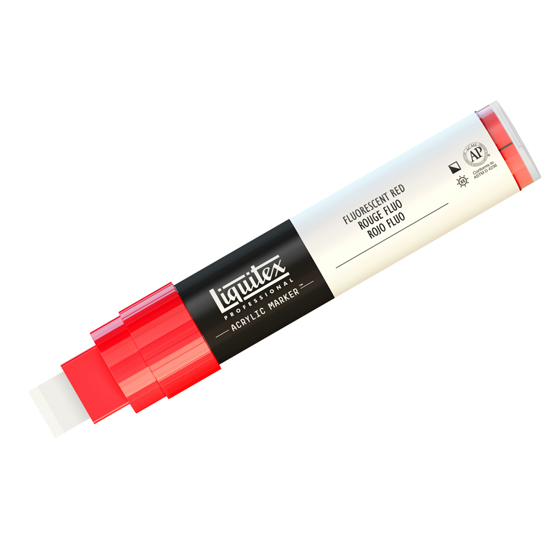 Маркер акриловый Liquitex "Paint marker Wide" 15мм, красный флуоресцентный
