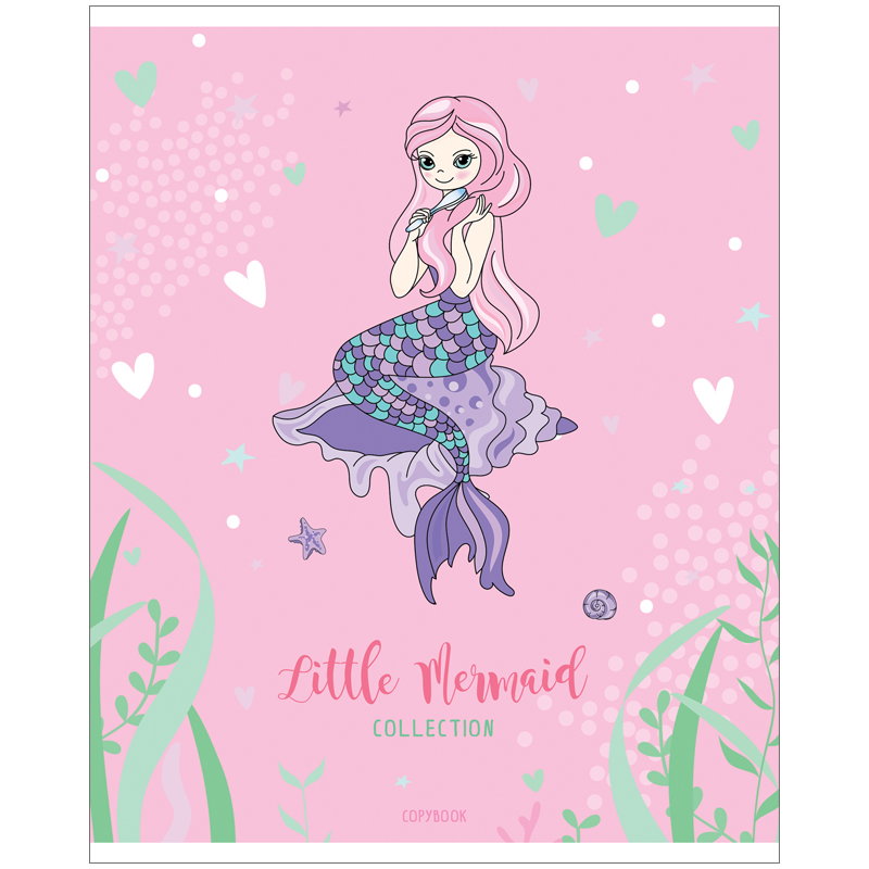 Тетрадь 48л., А5, клетка ArtSpace "Русалки. Little mermaid-3"