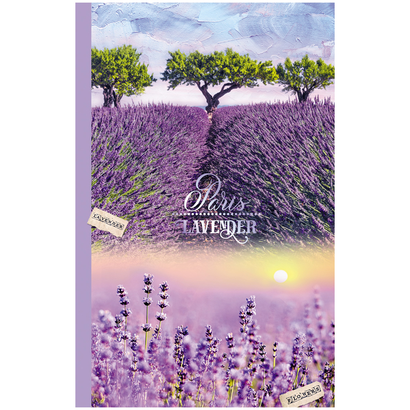 Ежедневник недатир. A5, 176л., кожзам, BG "Lilac Dreams", печать на экокоже