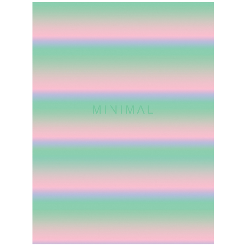 Тетрадь на кольцах А5, 160л., BG "Minimal", глянцевая ламинация, металлизация