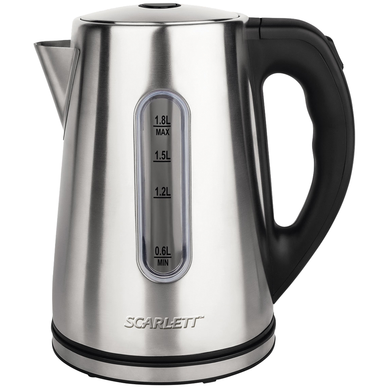 Чайник электрический Scarlett SC-EK21S21, 1,8л, 2200Вт, нержавеющая сталь