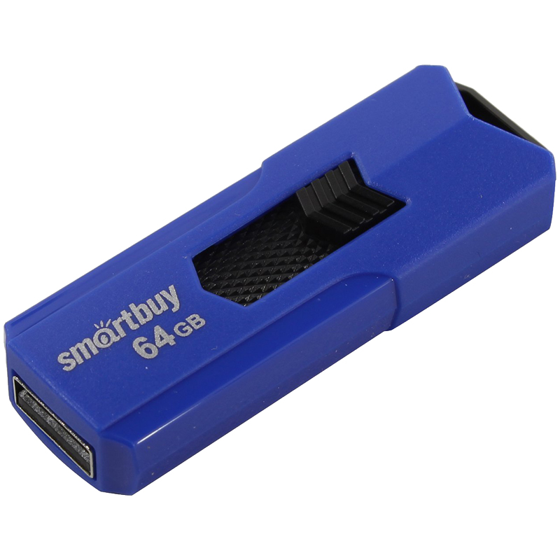Память Smart Buy "Stream"  64GB, USB 2.0 Flash Drive, синий