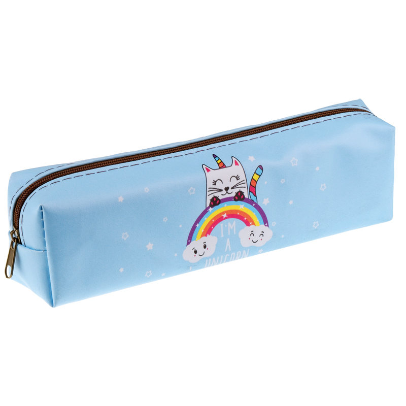 Пенал мягкий 200*50*30 ArtSpace "Rainbow Cat", искусственная кожа
