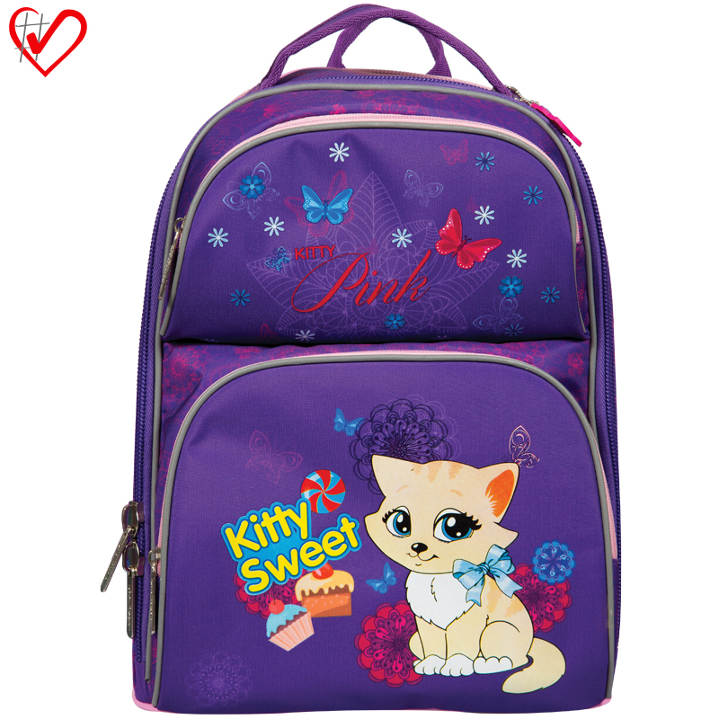 Ранец Berlingo Medium "Kitty Sweet" 37*29*19см, 2 отделения, анатомическая спинка