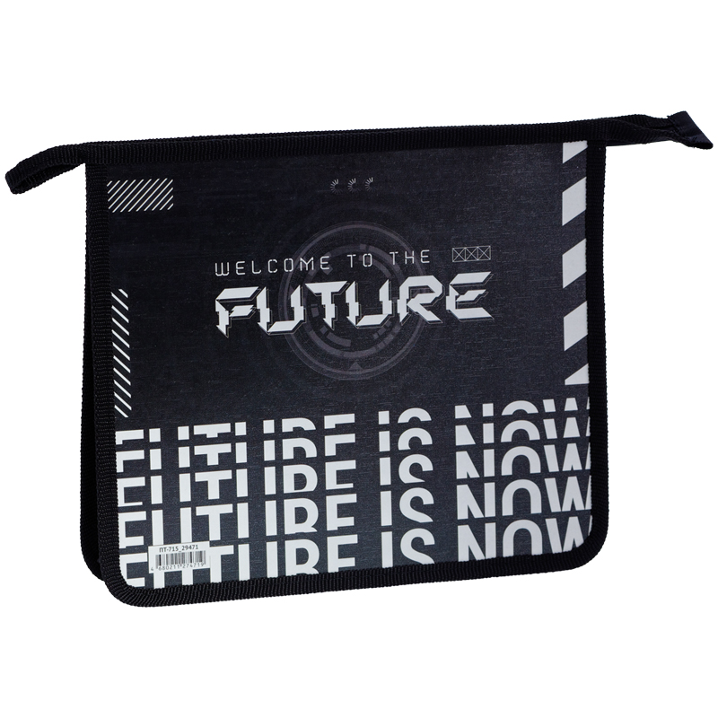 Папка для тетрадей 1 отделение, А5,  ArtSpace "Future", пластик, на молнии