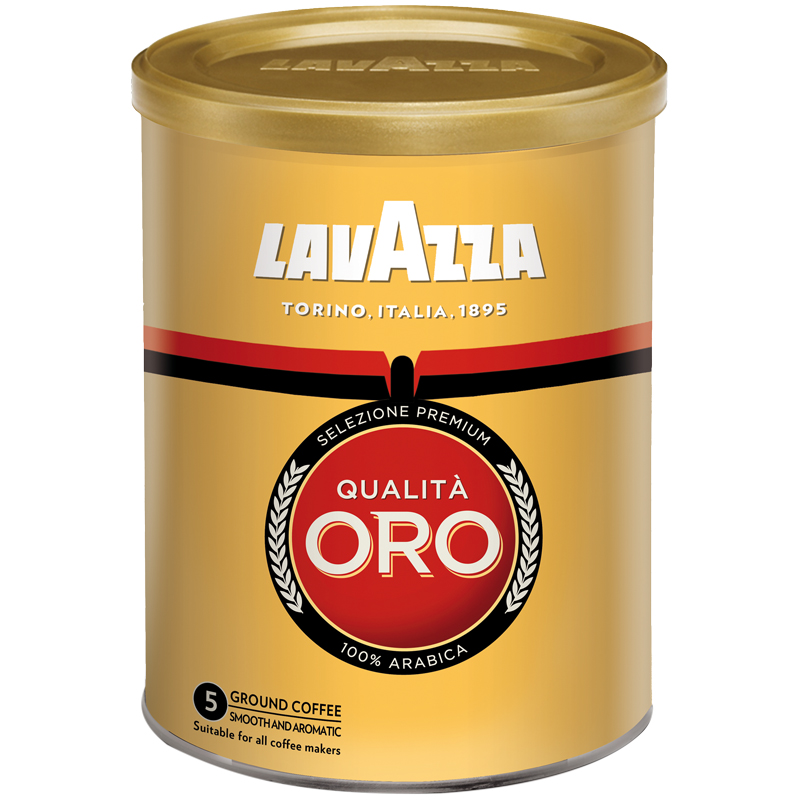 Кофе молотый Lavazza "Qualità Oro", жестяная банка, 250г