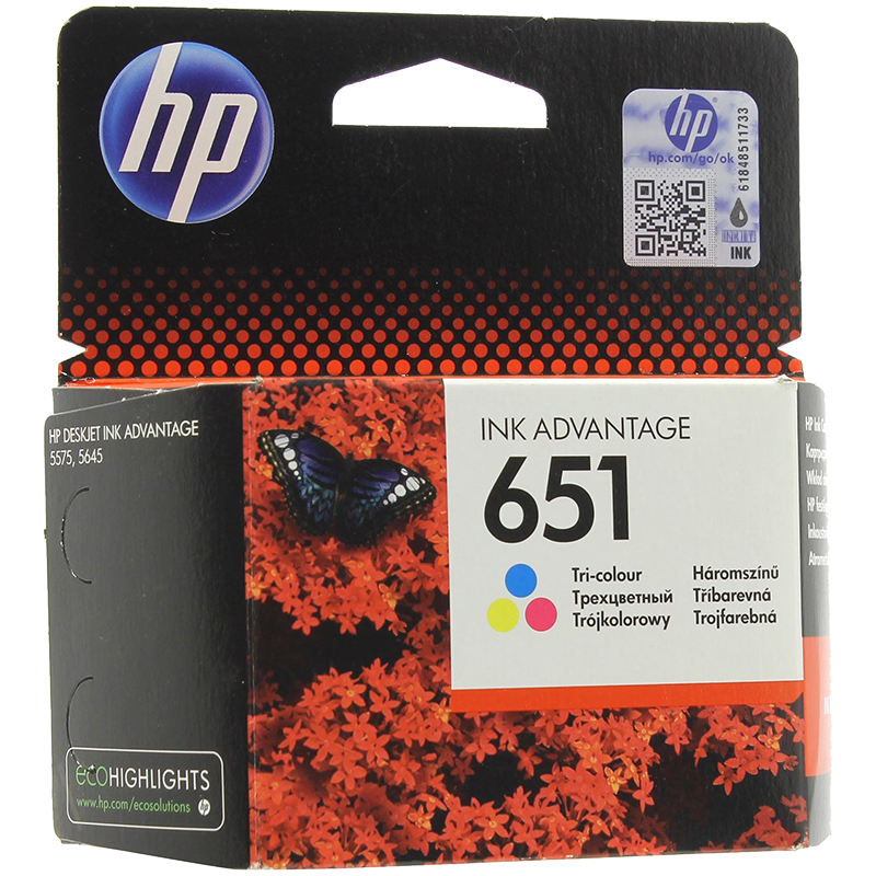 Картридж ориг. HP C2P11AE (№651) цветной для DJ Adv.5575/5645 (300стр.)