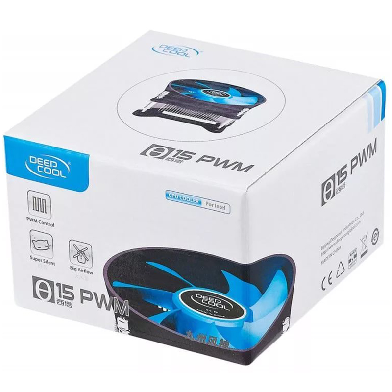 Система охлаждения Deepcool Theta 15 PWM Soc-1150, 1151, 1155, 4-pin 18-36dB Al+Cu 290gr Ret