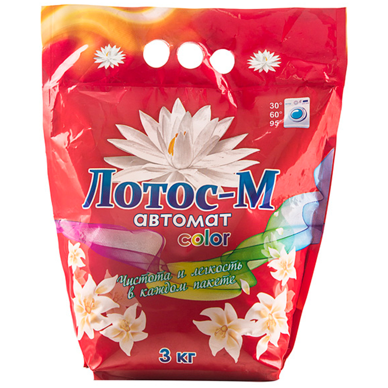 Порошок для машинной стирки Лотос-М "Color- Автомат", 3кг