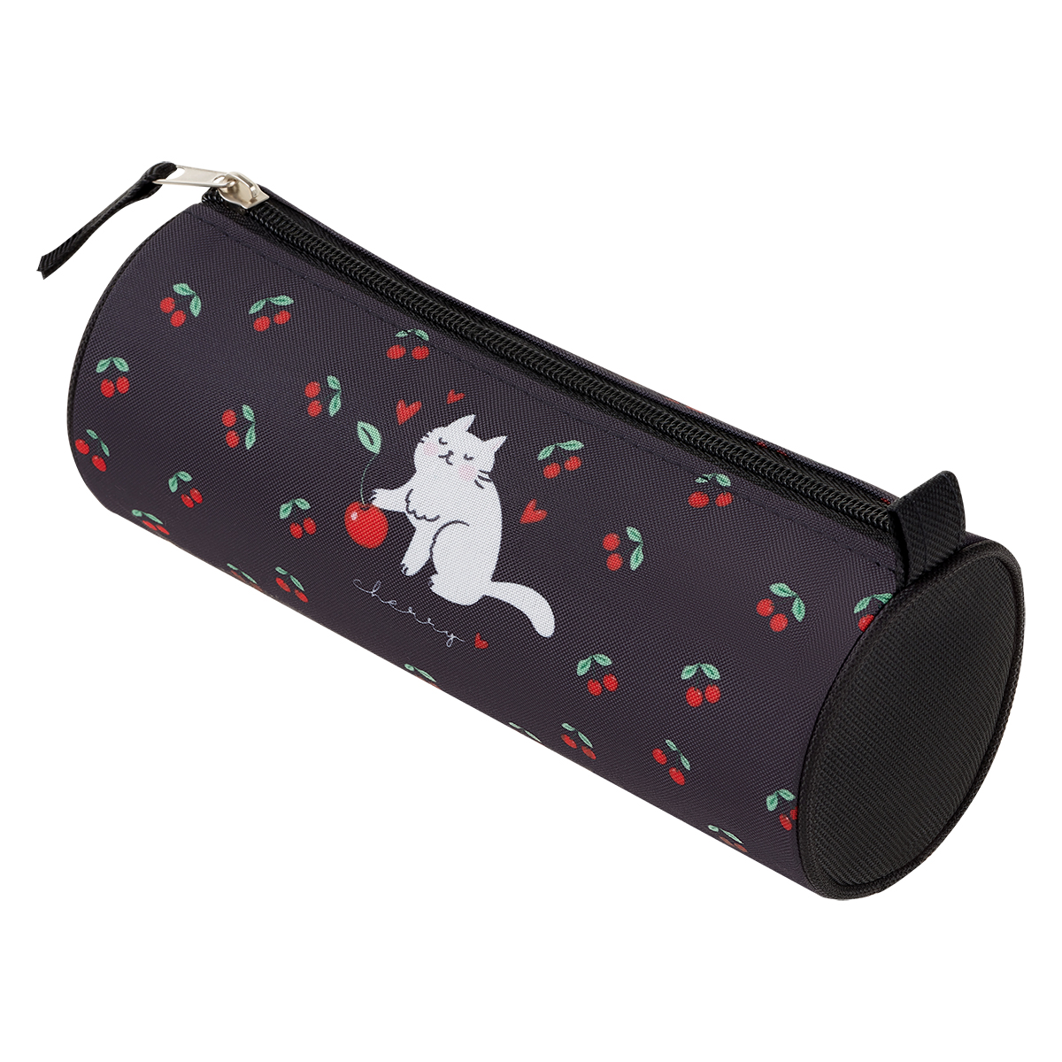 Пенал 210*80 Först "Kitty with a cherry", тубус, полиэстер