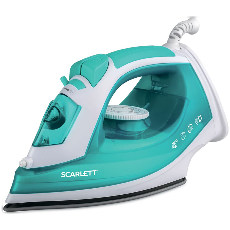 Утюг Scarlett SC-SI30P09, 2000Вт, антипригарное покрытие, самоочистка