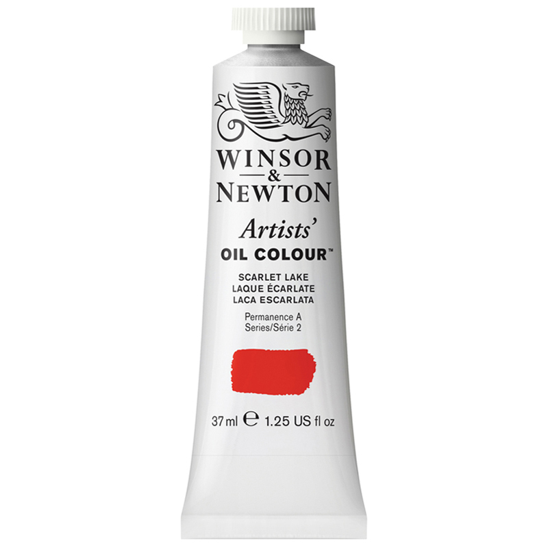 Краска масляная профессиональная Winsor&Newton "Artists Oil", 37мл,, алый