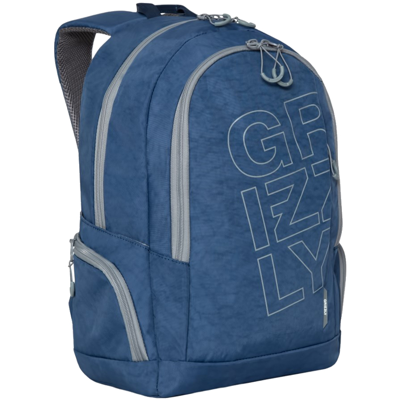 Рюкзак Grizzly, 30*46*17см, 2 отделения, 5 карманов, анатомическая спинка