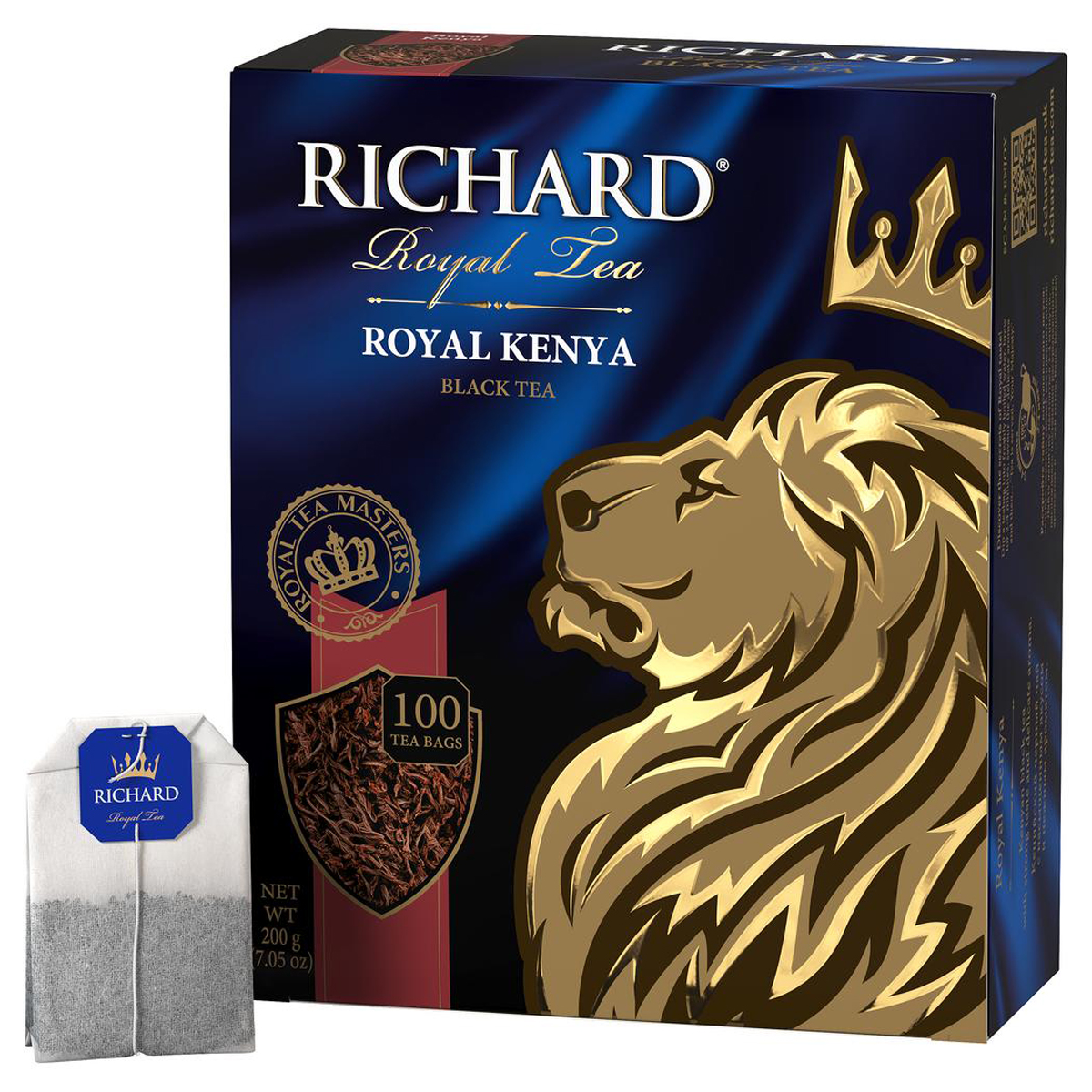 Чай Richard "Royal Kenya", черный, 100 пакетиков по 2г