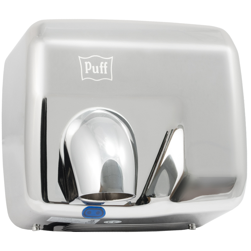 Сушилка для рук Puff 8843, 2300Вт, нерж. сталь, 258*200*232 мм, хром