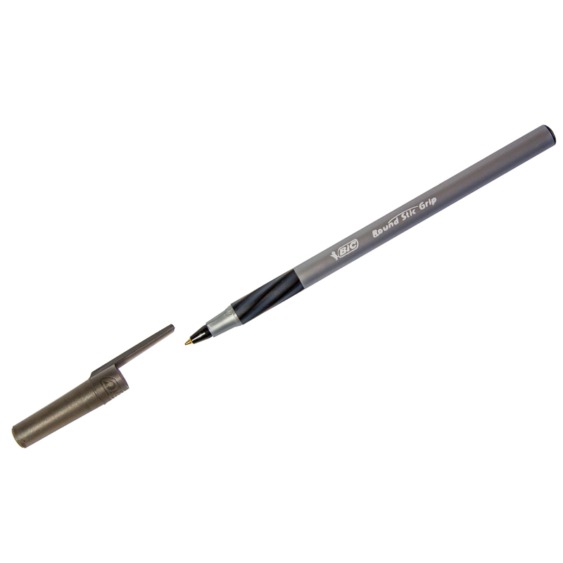 Ручка шариковая "Round Stic Grip", черная, 0,8мм, грип