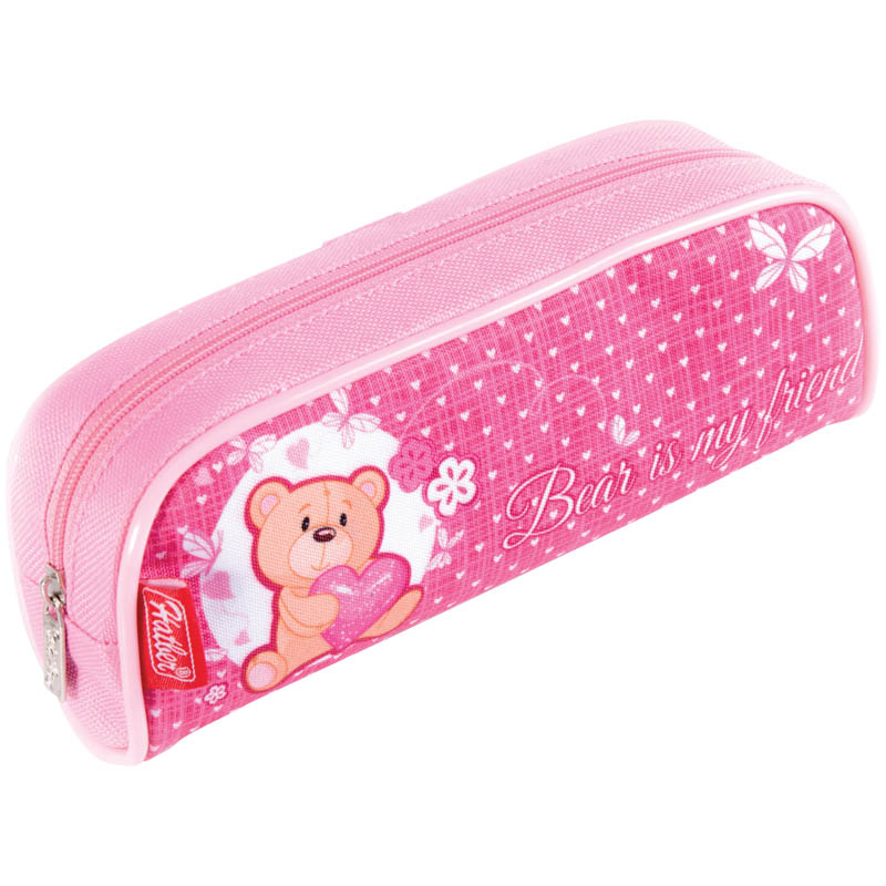Пенал-косметичка 200*80*40 "Friendly bear", ткань