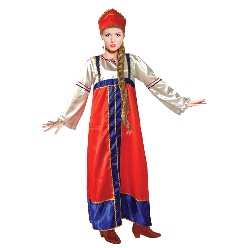 Карнавальный костюм "Русская красавица", р.46-48