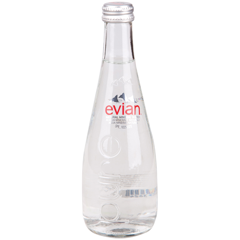 УЦЕНКА - Вода минеральная негазированная Evian, 0,33л, стеклянная бутылка