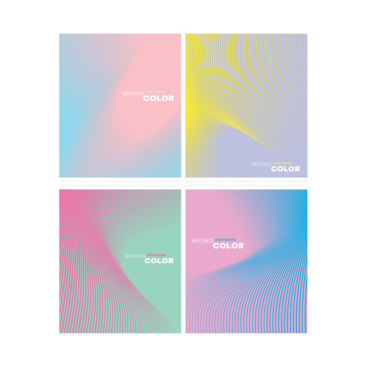 Тетрадь 96л., А5, клетка ArtSpace "Моноколор. Wave"