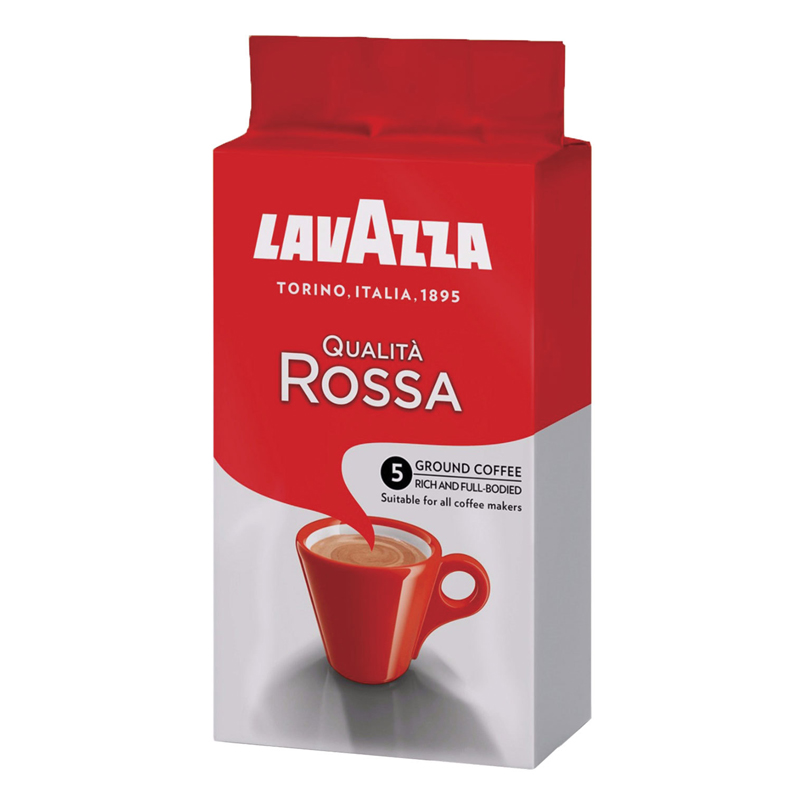 Кофе молотый Lavazza "Rossa", 250г, вакуумный пакет