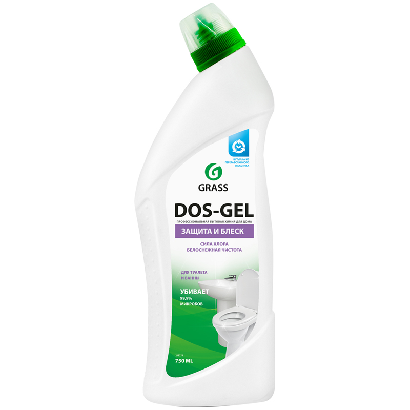 Средство для чистки сантехники с дезинфекцией Grass "Dos gel" , гель, 750мл