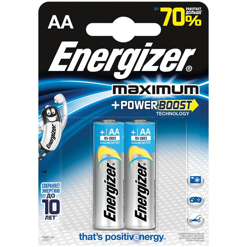 Батарейка LR06 ENERGIZER Maximum LR06 2BL
