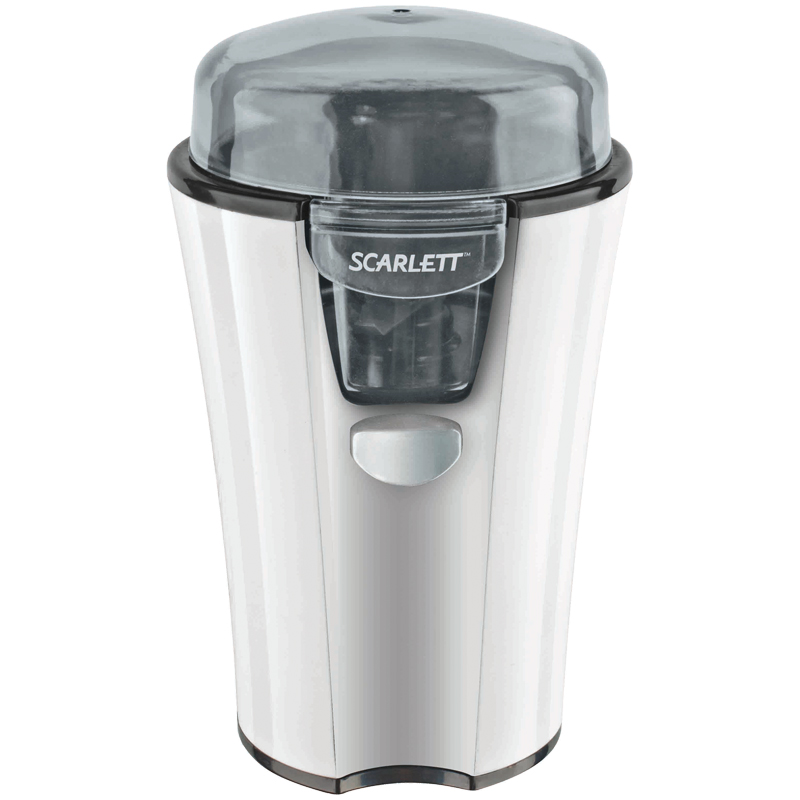 Кофемолка Scarlett SC-010, 16 чашек, 180Вт, пластик, белый