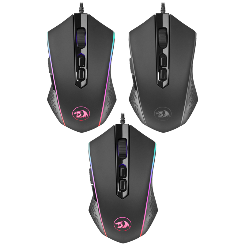 Мышь игровая Redragon Memeanlion Chroma RGB, USB, 100-10000dpi, с подстветкой, черный, 7btn+Roll