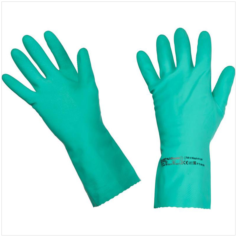 Перчатки резиновые Vileda Professional "Многоцелевые", разм. XL, зеленый, пакет