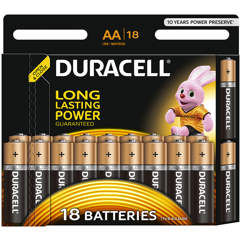 УЦЕНКА-Батарейка Duracell Basic AA (LR06) алкалиновая, 18BL