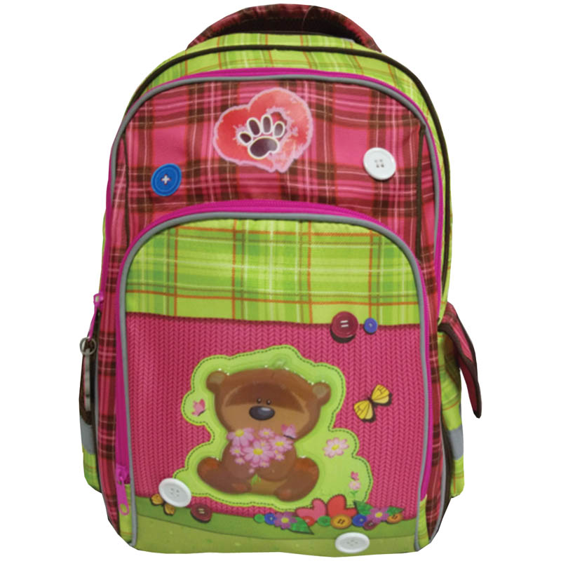 Рюкзак Soft "Buttons" 40*29*20см, 2 отделения, 3 кармана, эргономичная спинка