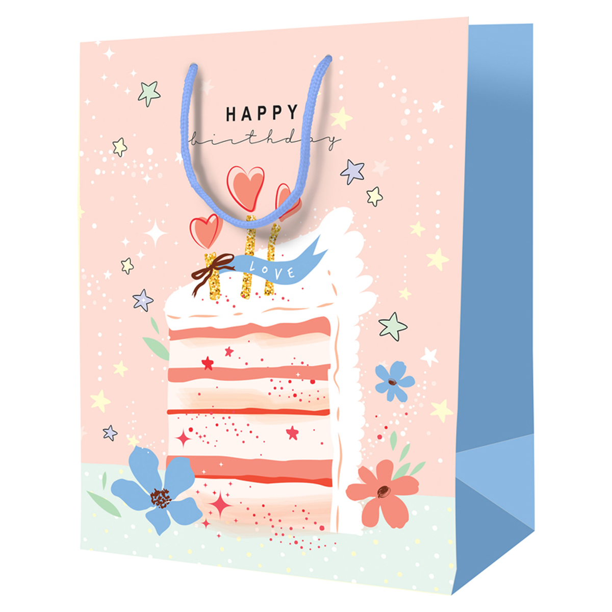 Пакет подарочный 33*42*12см ArtSpace "Happy birthday", ламинированный