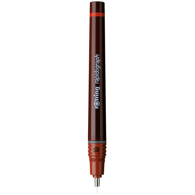 Рапидограф Rotring 0,1мм, пластик. корпус, картридж с чернилами