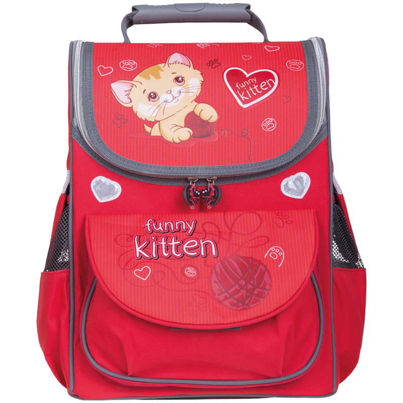 Ранец Berlingo Standard "Funny Kitten" 38*29*16см, 1 отделение, анатомическая спинка