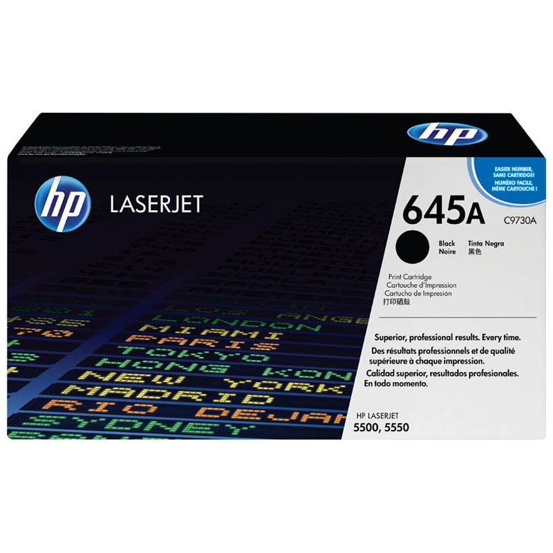 УЦЕНКА-Картридж ориг. HP C9730A (№645A) черный для Color LJ 5500/5550 (13K)
