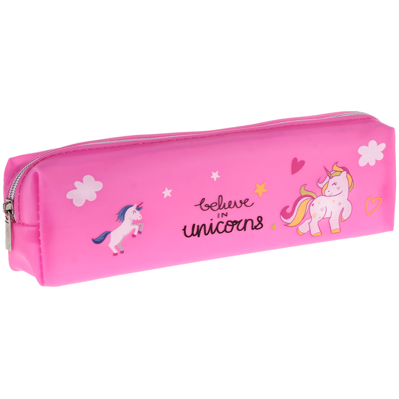 Пенал мягкий 200*50*40 ArtSpace "Believe in Unicorns", мягкий силикон