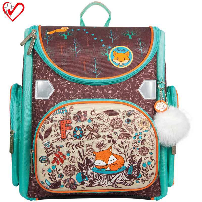 Ранец с наполнением Berlingo Ultra Compact "Sleeping foxy" 37*30*17см, 1 отд., анатомическая спинка