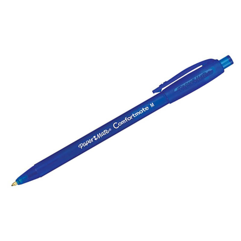 Ручка шариковая автоматическая Paper Mate "Comfortmate fresh", синяя, 1,0мм