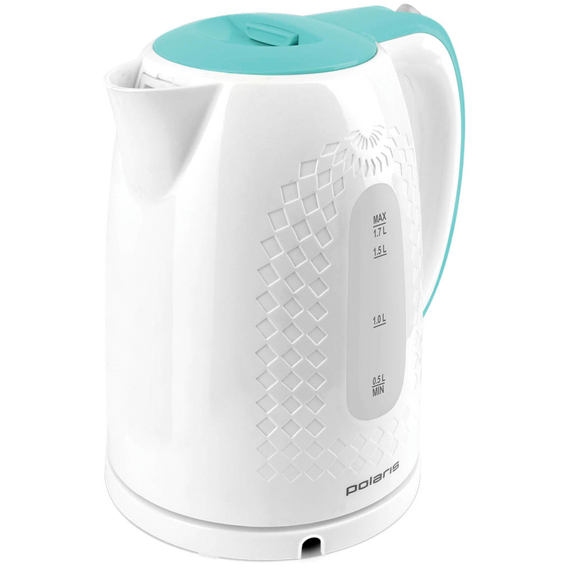 Чайник электрический Polaris PWK 1713С, 1.7л, 2200Вт, пластик, бирюзовый